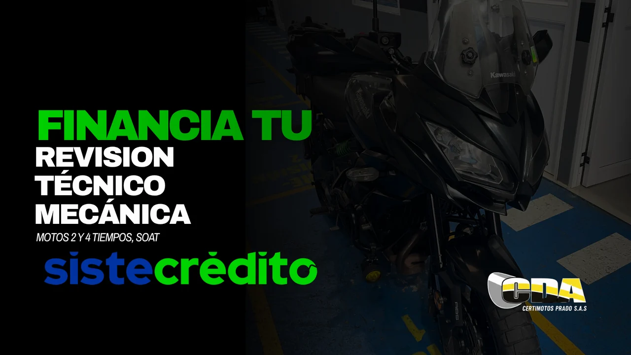 Financia la RTM y el SOAT de tu moto con Sistecrédito